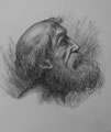 Michael Hensley Drawings, Human Heads 26